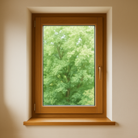 Fereastră PVC 2 canaturi cu luminator superior cu 2 canaturi